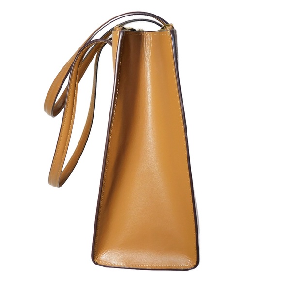 Coach Nina Carryall Tote - Light Saddle with gold metal accents - Picture 7 of 14